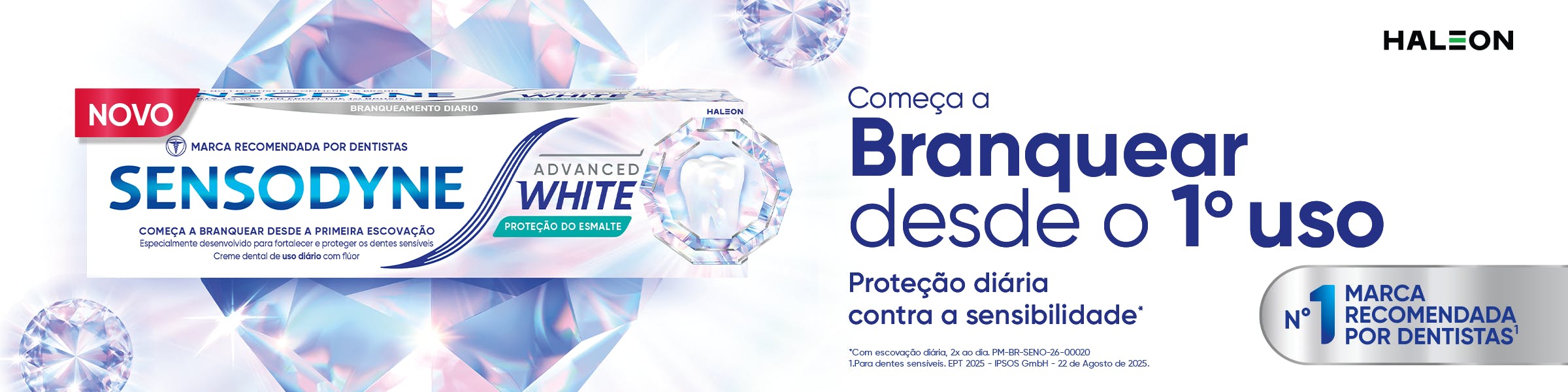 Sensodyne — proteção diária para o esmalte dos seus dentes